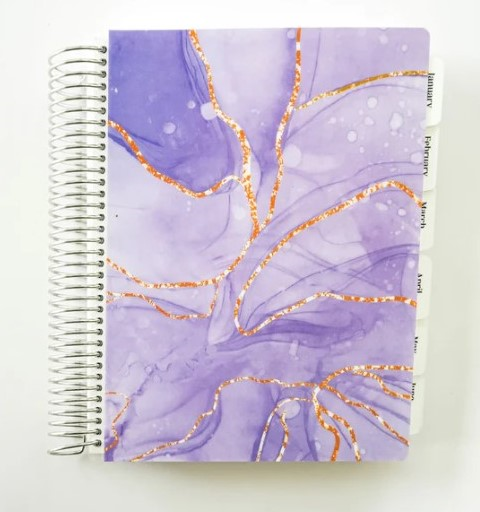 Minimalist Planner: Purple and Gold