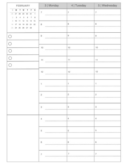 Vertical Focus Planner: Neutral Swirls