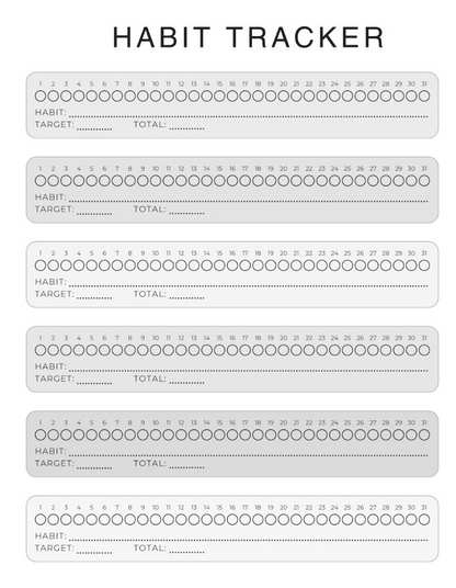 Vertical Focus Planner: Neutral Swirls