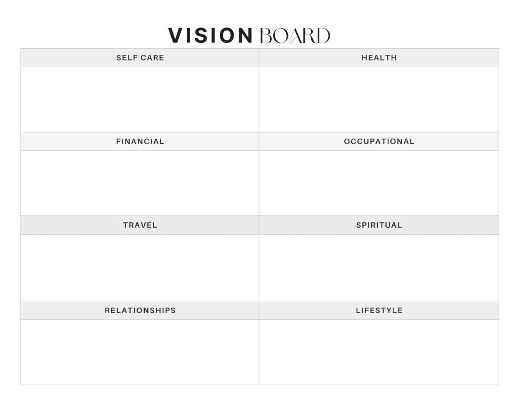 Vision Board Page
