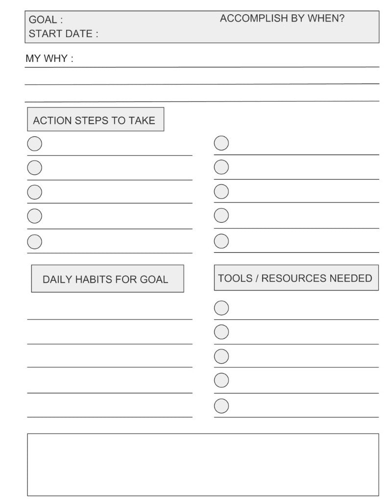 Goal Setting Planner: Black - By When? Planner Co.