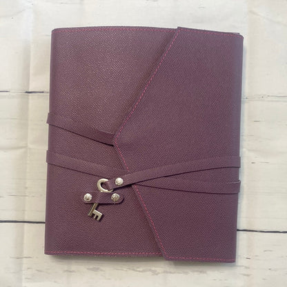 Leather Notebook Folio: Purple - By When? Planner Co.